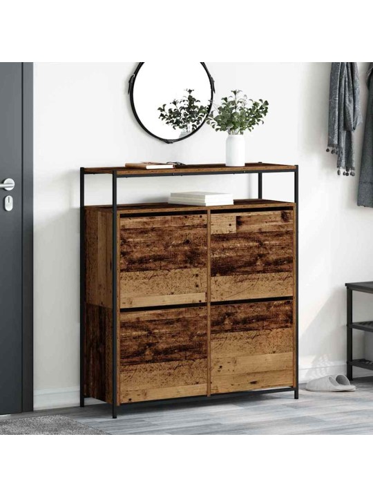 Apavu skapis vecs koks 100 x 34 x 112 cm inženierijas koks