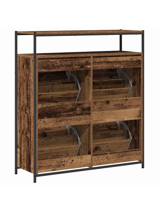 Apavu skapis vecs koks 100 x 34 x 112 cm inženierijas koks