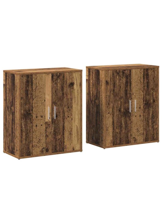 Augstais skapītis 2 pcs vecs koks 60 x 31 x 70 cm