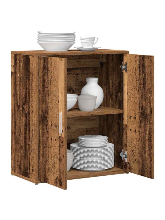 Augstais skapītis 2 pcs vecs koks 60 x 31 x 70 cm