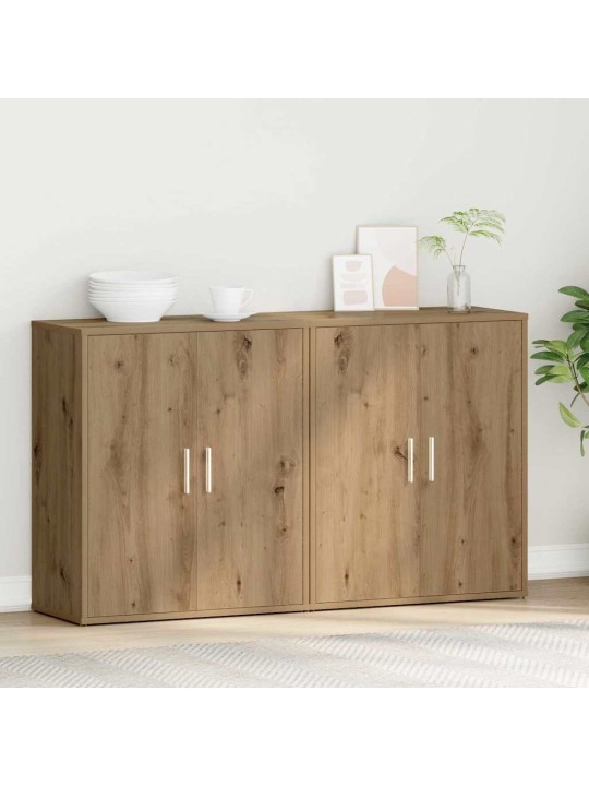 Augstais skapītis 2 pcs amatnieku ozola 60 x 31 x 70 cm