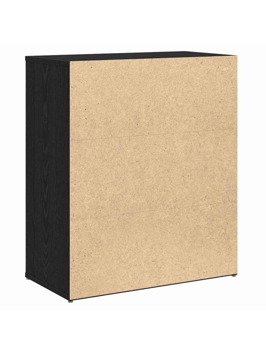 Augstais skapītis 2 pcs melns ozols 60 x 31 x 70 cm