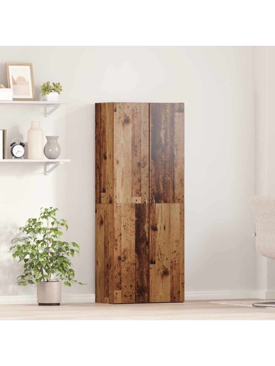 Biroja skapis 2 pcs vecs koks 60 x 32 x 153 inženierijas koks