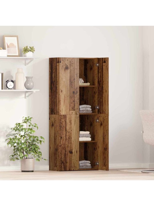 Biroja skapis 2 pcs vecs koks 60 x 32 x 153 inženierijas koks