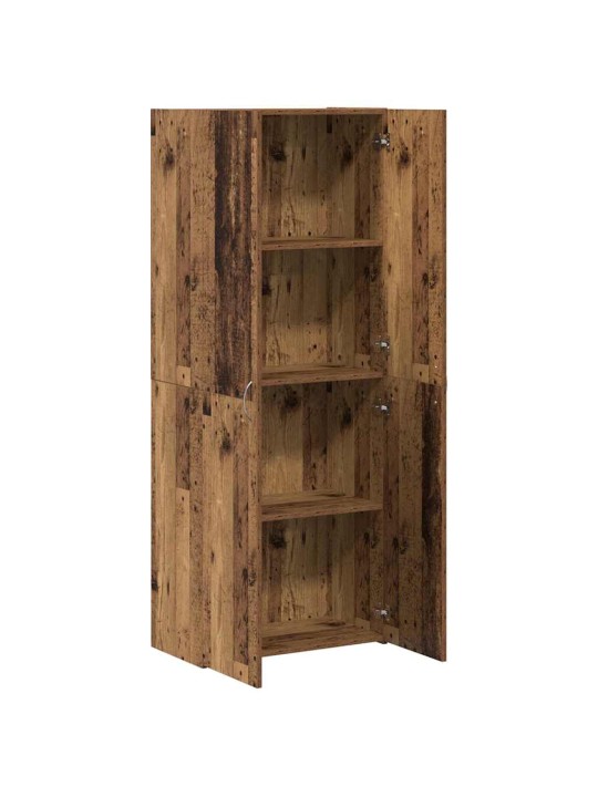Biroja skapis 2 pcs vecs koks 60 x 32 x 153 inženierijas koks
