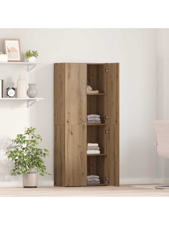 Biroja skapis ar plauktu 2 pcs amatnieku ozola 60 x 32 x 153