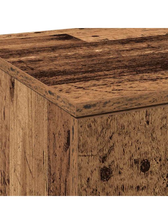 Augstais skapītis vecs koks 80 x 35 x 180 cm inženierijas koks