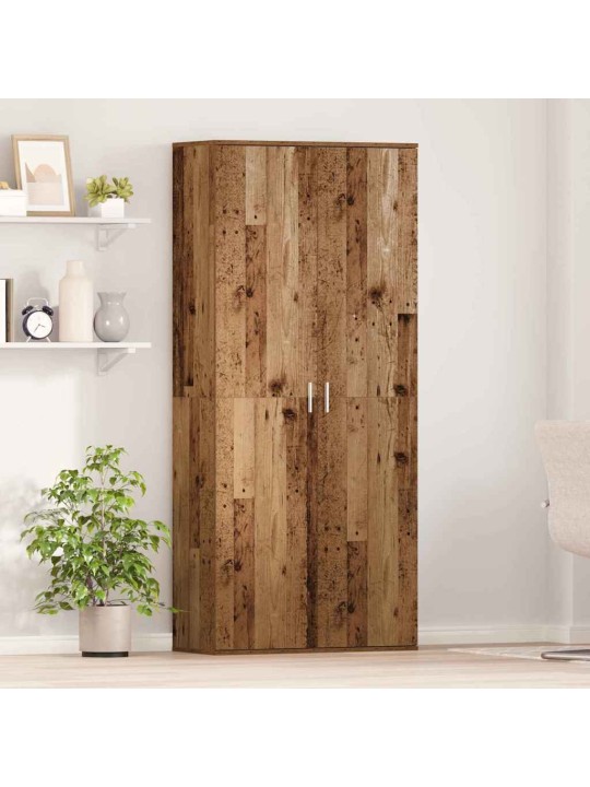 Augstais skapītis vecs koks 80 x 35 x 180 cm inženierijas koks