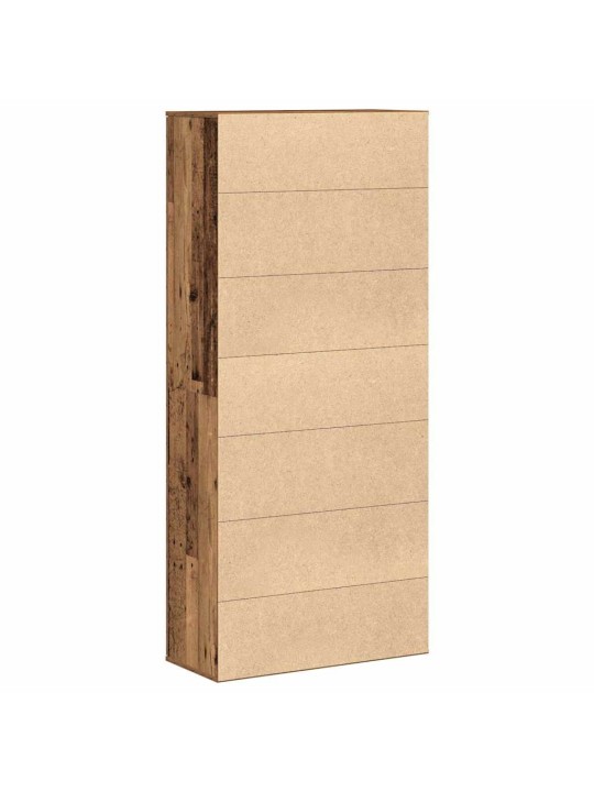 Augstais skapītis vecs koks 80 x 35 x 180 cm inženierijas koks