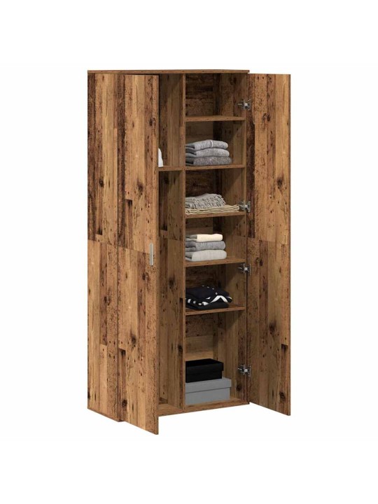 Augstais skapītis vecs koks 80 x 35 x 180 cm inženierijas koks