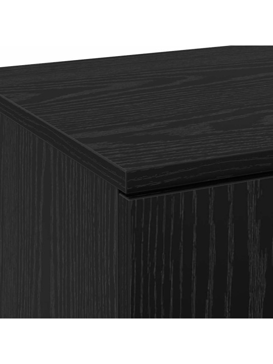 Augstais skapītis melns ozols 80 x 35 x 180 cm