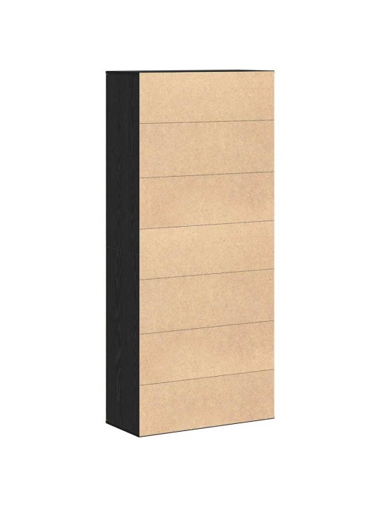 Augstais skapītis melns ozols 80 x 35 x 180 cm
