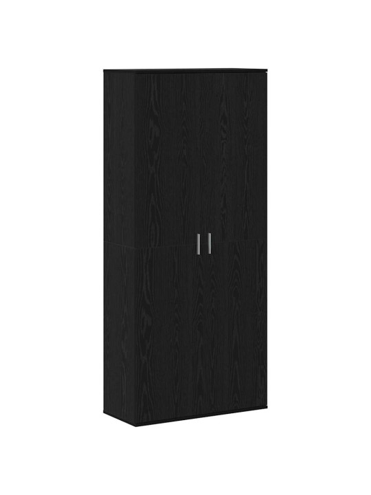 Augstais skapītis melns ozols 80 x 35 x 180 cm