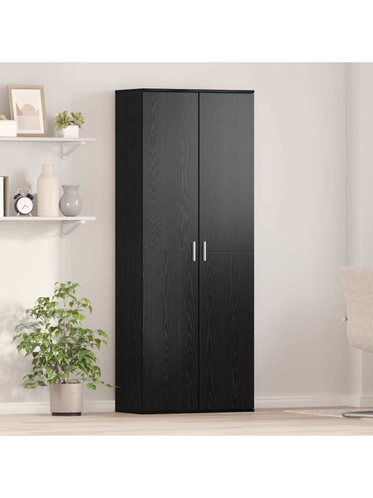 Augstais skapītis melns ozols 70 x 35 x 180 cm