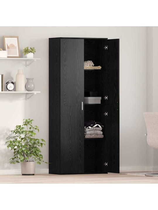 Augstais skapītis melns ozols 70 x 35 x 180 cm