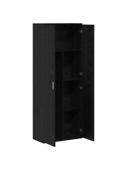 Augstais skapītis melns ozols 70 x 35 x 180 cm