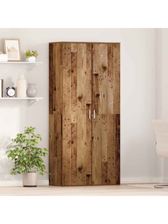 Augstais skapītis vecs koks 80 x 39 x 178 cm inženierijas koks