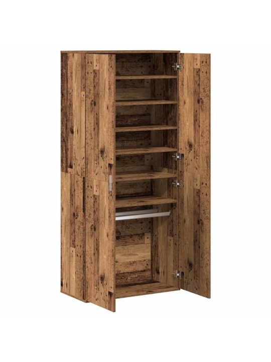 Augstais skapītis vecs koks 80 x 39 x 178 cm inženierijas koks