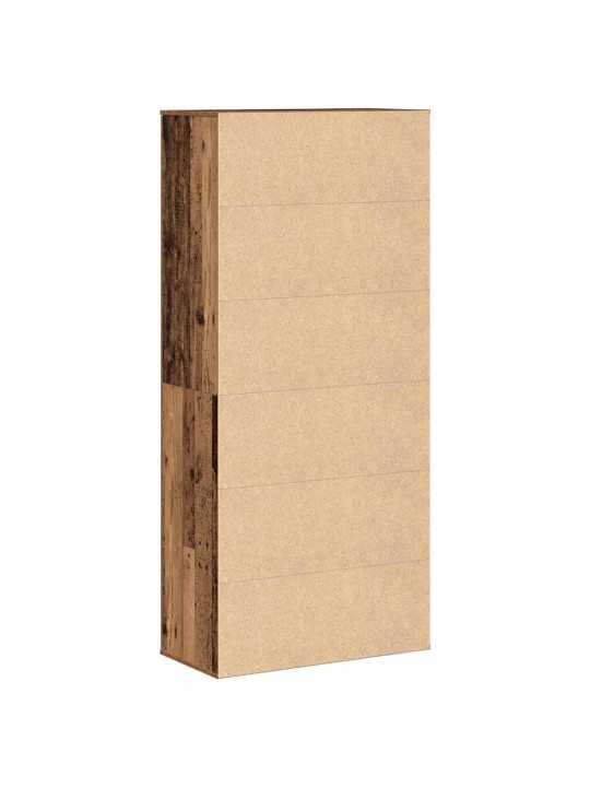 Augstais skapītis vecs koks 80 x 39 x 178 cm inženierijas koks
