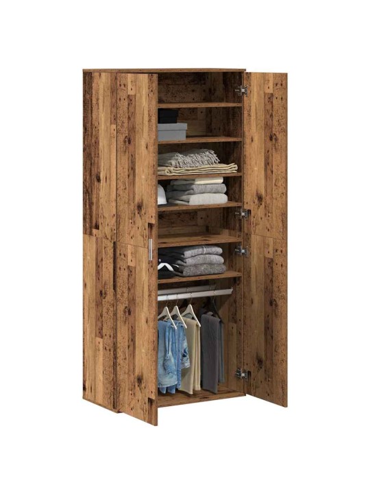 Augstais skapītis vecs koks 80 x 39 x 178 cm inženierijas koks