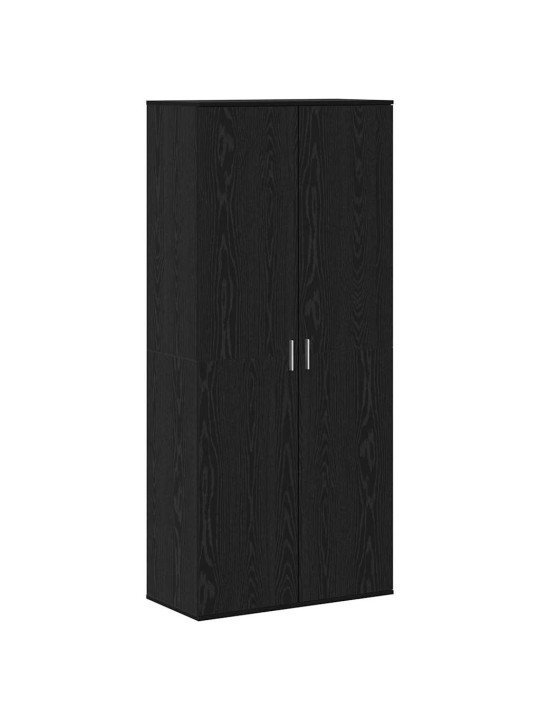 Augstais skapītis ar plauktu melns ozols 80 x 39 x 178 cm