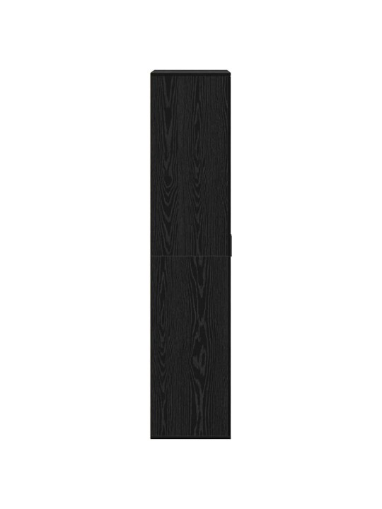 Augstais skapītis ar plauktu melns ozols 80 x 39 x 178 cm