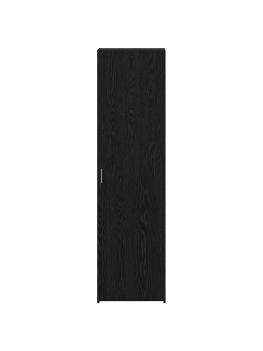 Augstais skapītis melns ozols 50 x 42.5 x 185 cm