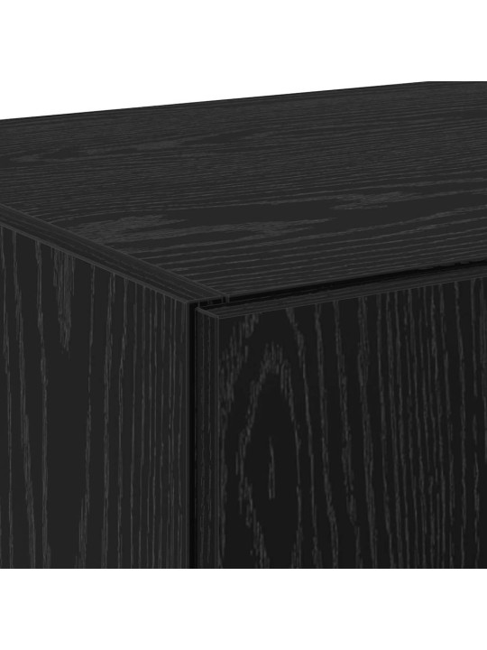 Augstais skapītis melns ozols 70 x 42.5 x 185 cm