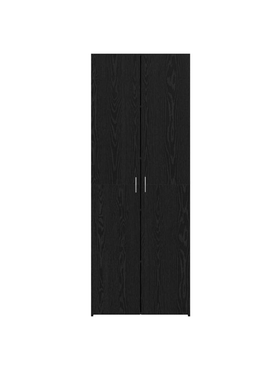 Augstais skapītis melns ozols 70 x 42.5 x 185 cm