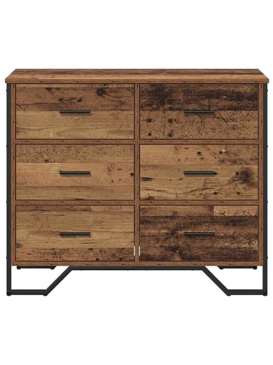 Atvilktņu skapis ar atvilktni vecs koks 91 x 35.5 x 74.5 cm