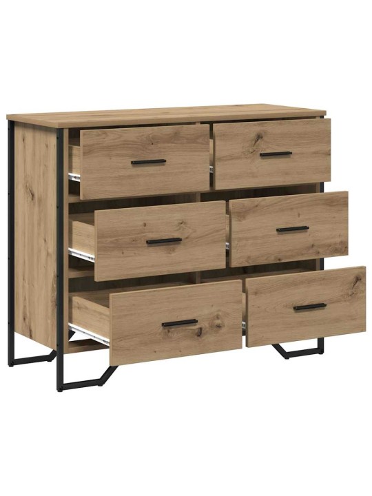 Atvilktņu skapis amatnieku ozola 91 x 35.5 x 74.5 cm