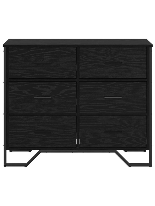Atvilktņu skapis ar atvilktni melns ozols 91 x 35.5 x 74.5 cm
