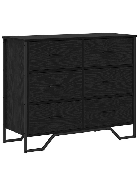 Atvilktņu skapis ar atvilktni melns ozols 91 x 35.5 x 74.5 cm