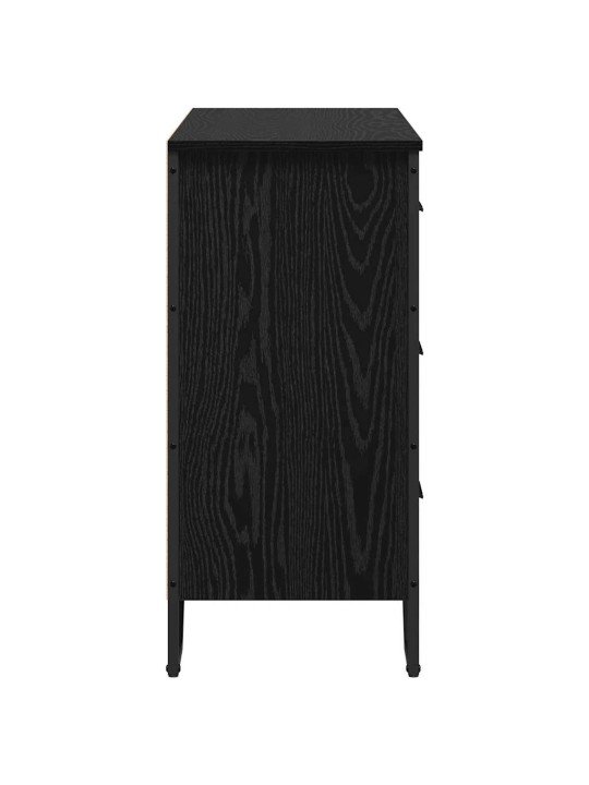 Atvilktņu skapis ar atvilktni melns ozols 91 x 35.5 x 74.5 cm