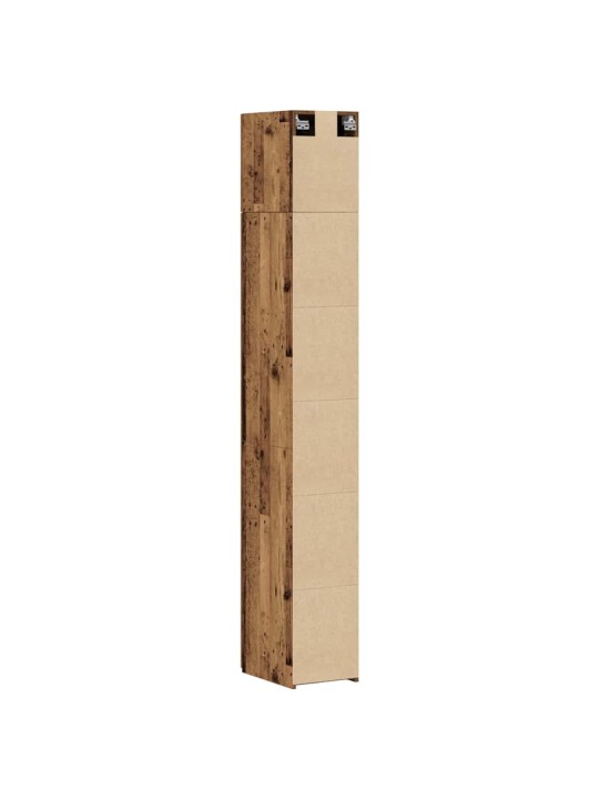 Plānais uzglabāšanas skapis vecs koks 30 x 42.5 x 225 cm