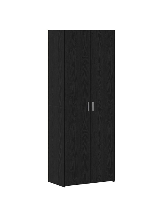 Skapītis melns ozols 70 x 42.5 x 225 cm inženierijas koks