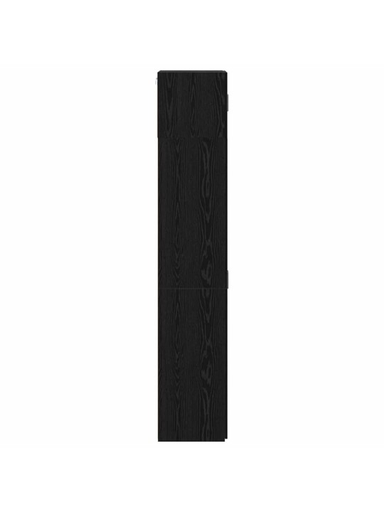 Skapītis melns ozols 70 x 42.5 x 225 cm inženierijas koks