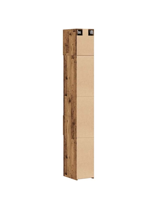 Plānais uzglabāšanas skapis vecs koks 30 x 42.5 x 225 cm