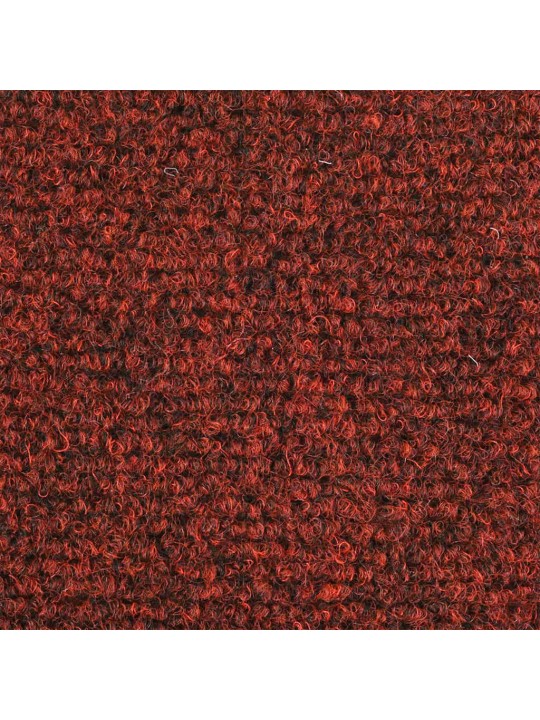 Kāpņu paklājiņi, pašlīmējoši, 20 gab., 65x21x4 cm, bordo sarkani, pusapaļi, lieli