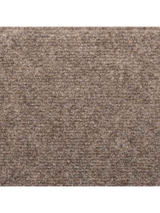 Kāpņu paklājiņi, pašlīmējoši, 20 gab., 65x21x4 cm, bēši, pusapaļi, lieli