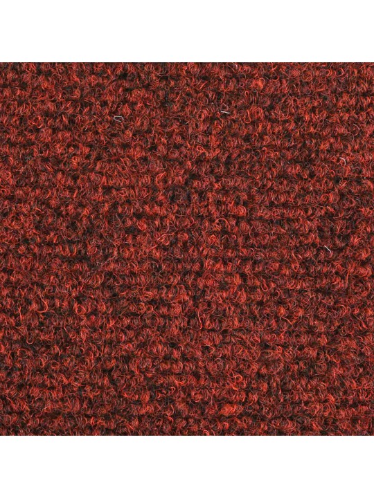 Kāpņu paklājiņi, pašlīmējoši, 30 gab., 65x21x4 cm, bordo sarkani, pusapaļi, lieli