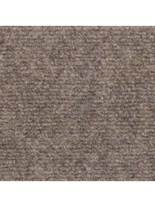 Kāpņu paklājiņi, pašlīmējoši, 20 gab., 56x17x3 cm, bēši, pusapaļi