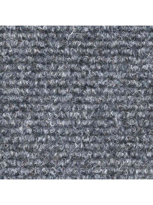 Kāpņu paklājiņi, pašlīmējoši, 30 gab., 56x17x3 cm, gaiši pelēki, pusapaļi