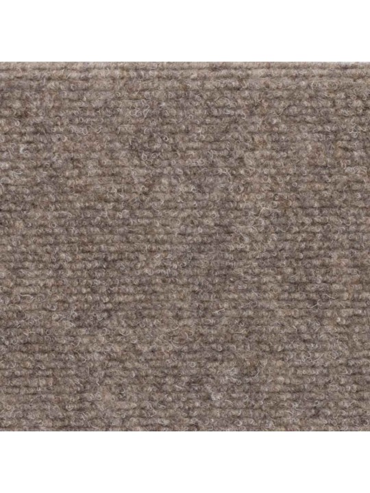 Kāpņu paklājiņi, pašlīmējoši, 30 gab., 65x21x4 cm, bēši, taisnstūrveida mala