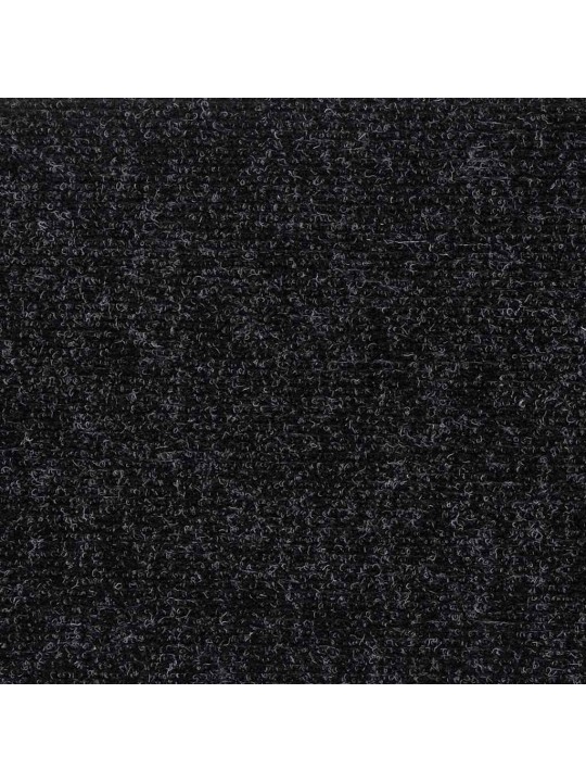 Kāpņu paklājiņi, pašlīmējoši, 30 gab., 60x25 cm, melni, taisnstūrveida