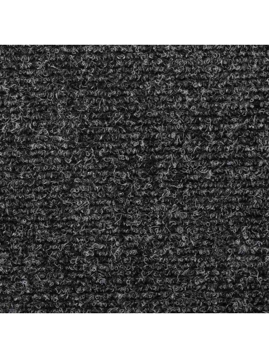 Kāpņu paklājiņi, pašlīmējoši, 20 gab., 65x21x4 cm, pelēki, taisnstūrveida mala