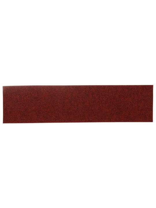 Kāpņu paklājiņi, pašlīmējoši, 30 gab., 76x20 cm, bordo sarkani, taisnstūrveida