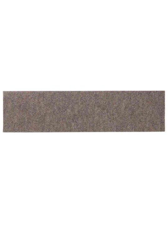 Kāpņu paklājiņi, pašlīmējoši, 30 gab., 76x20 cm, bēši, taisnstūrveida