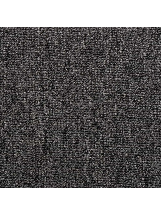 Kāpņu paklājiņi, 30 gab., 65x21x4 cm, antracīta krāsas, taisnstūrveida mala