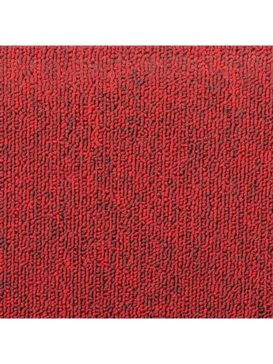 Kāpņu paklājiņi, 20 gab., 65x24x4 cm, bordo krāsas, pusapaļi, lieli